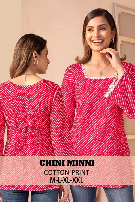 Chini Minni Vol 1 By Sangeet Cotton Printed Fancy Short Kurti Top